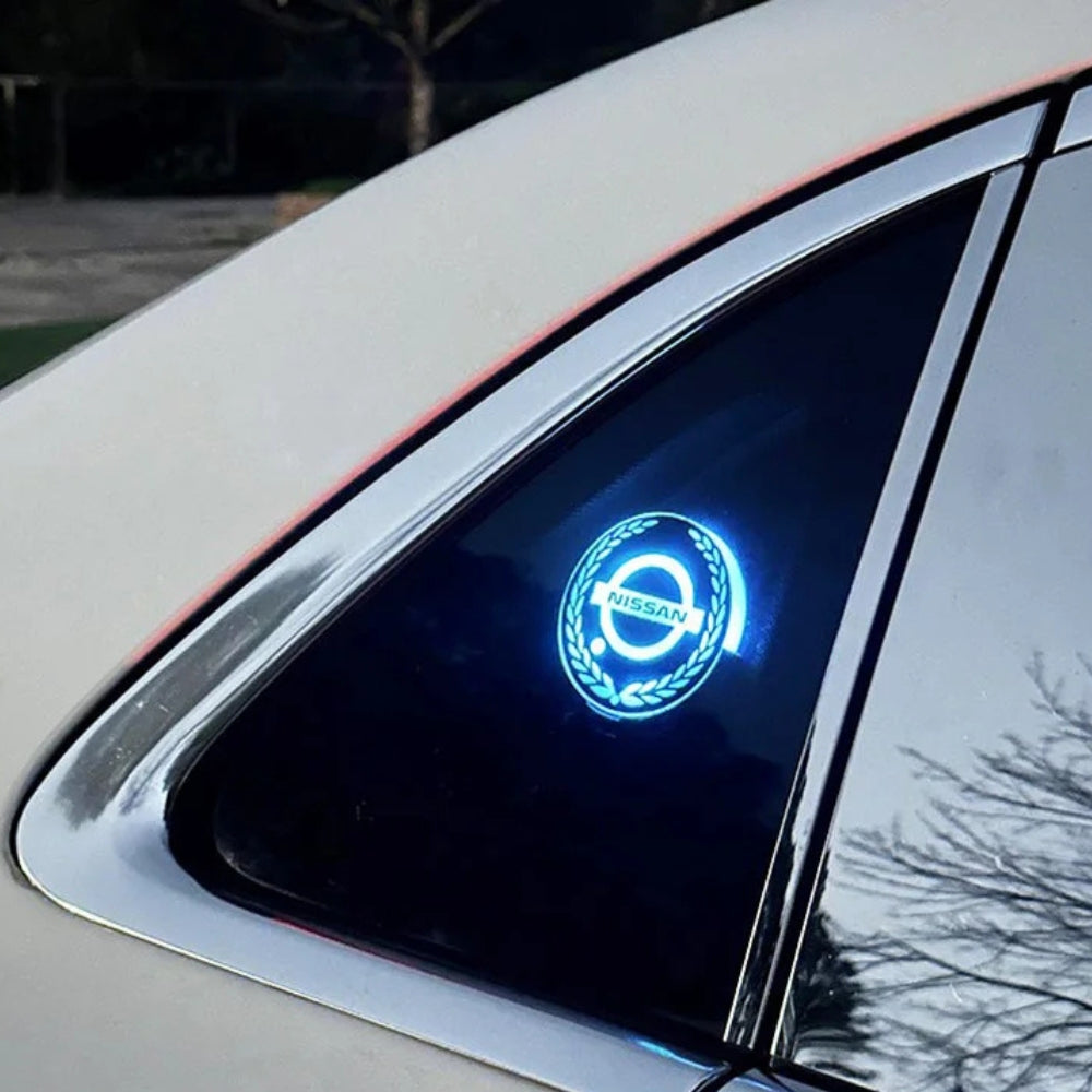 led light car logo